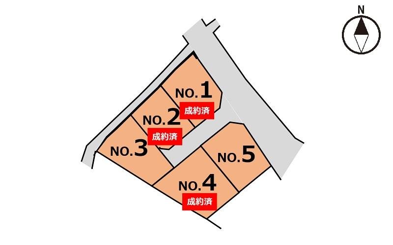 リバブルタウン安岐下原Ⅰ全体区画図