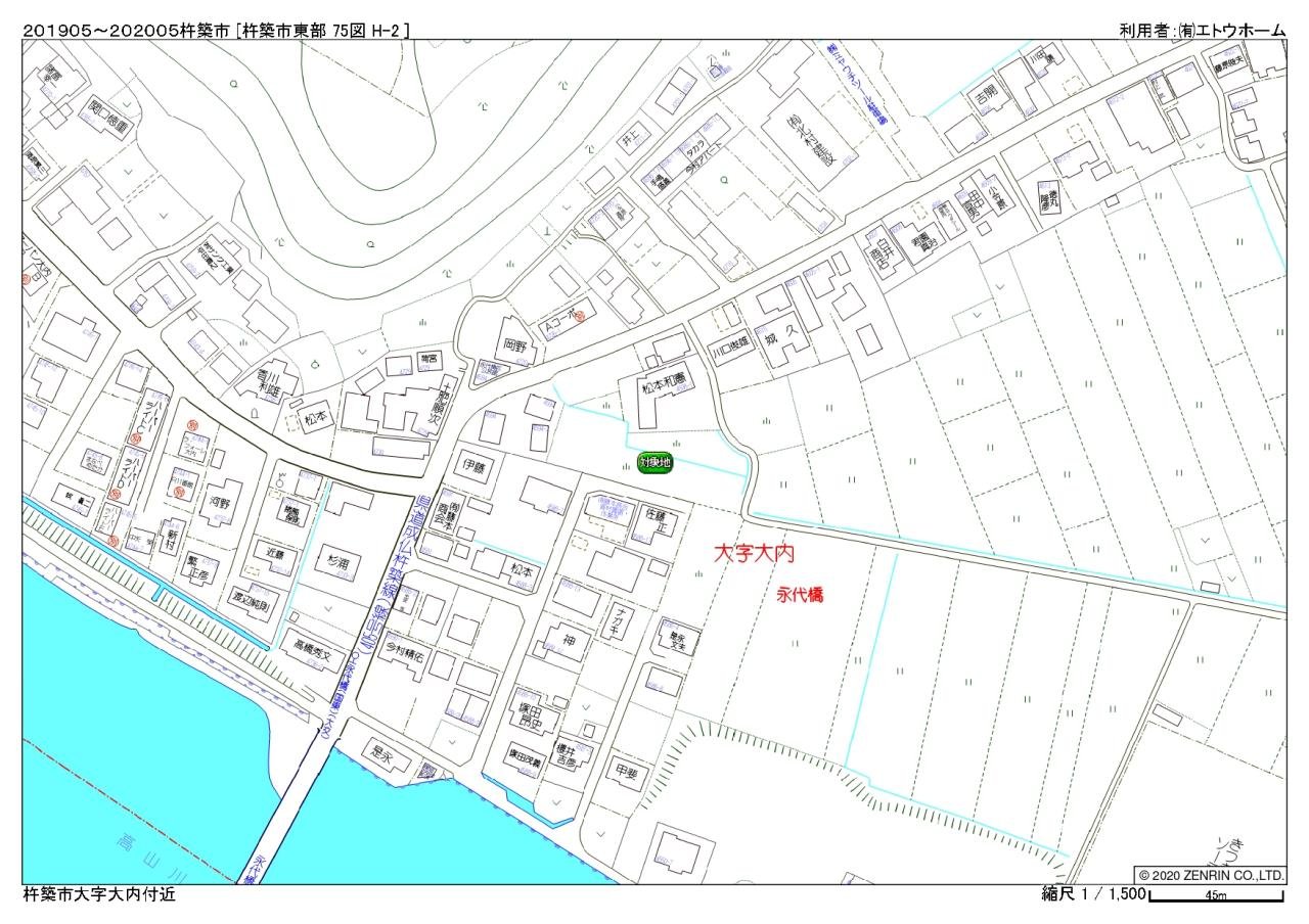 リバブルタウン杵築大内Ⅰゼンリン住宅地図