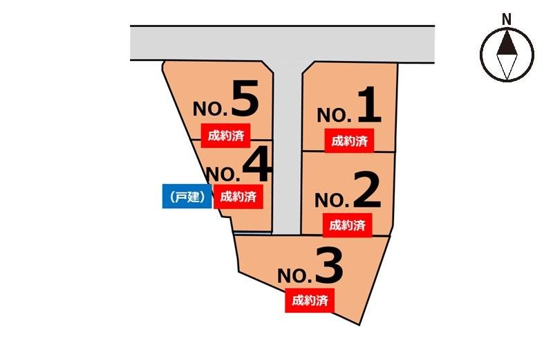 リバブルタウン杵築南杵築Ⅰ全体区画図